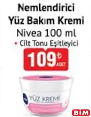 NİVEA NEMLENDİRİCİ YÜZ BAKIM KREMİ 100 ML fiyat ve kampanya bilgisi